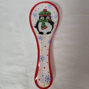 PEGUIN Seasonal SPOON REST TEMPTATIONS by Tara